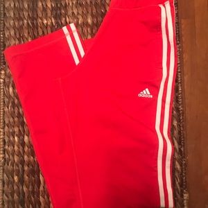 Red Adidas Warm up pants